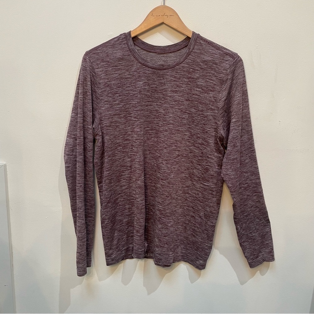 lululemon athletica Long Sleeve Tee in Heathered Purple